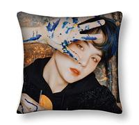 BTS merchandise BTS Bangtan Ragazzi Jin Suga JHope RM Jimin V Jung Kook Piazza Cristallo Velluto Tiro Federa Moderno Ou 45cmx45cm