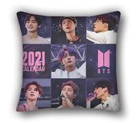 BTS merchandise BTS Famiglia Cuscino Cotone Lino Casual Cuscino Jin Suga JHope RM Jimin V Jung Kook Cuscino Quadrato Cas 45cmx45cm
