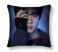 BTS merchandising Quadrato Tiro Cuscino BTS Bangtan Ragazzi Suga Jin Jimin Jung Kook JHope RapMonster V Home Decor Cuscino W 45cmx45cm