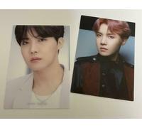 BTS THE BEST cartolina fotografica trasparente ufficiale set 2 pezzi J-HOPE R...