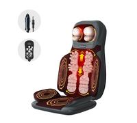 BTSAE Cuscino massaggiante, massaggiatore per schiena con funzione di calore, tappetino per massaggio Shiatsu per auto/casa, massaggio a tutto il corpo con testine massaggianti 3D e vibrazioni