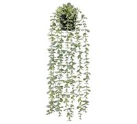 BTSD-home 1 pianta finta da appendere, decorazione artificiale, piante di eucalipto in vaso finto per bagno bohémien, mensola da parete, libreria, decorazione per interni