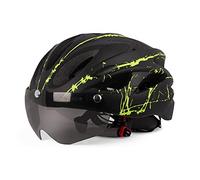 BTSEURY Casco da Ciclismo del Casco della Bicicletta per Il Casco Protettivo delle Donne degli Uomini Adulti con la Visiera Magnetica