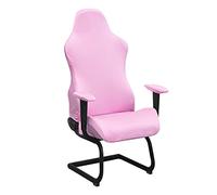 BTSKY Coprisedia da gioco elasticizzato, rosa, ergonomico, per sedia da ufficio, computer, giochi, sedia reclinabile, stile corsa (senza sedie)