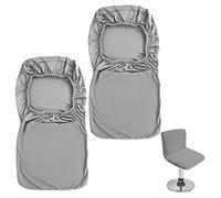 BTSKY - Copriseduta per sgabelli da bar, con rivestimento per schienale elasticizzato, per sedia bassa da pranzo, sedie girevoli da bar tipo sgabello con schienale (sedie non incluse), confezione da 2