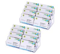 BTSKY, porta biglietti da visita in acrilico,confezione da 2 pezzi 8 Pocket