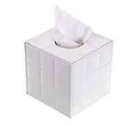 BTSKY - Porta tovaglioli Rettangolare in Pelle PU, per casa, Ufficio, Decorazione Elegante e alla Moda per la casa White Cube
