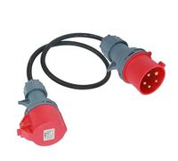 Btstil Adattatore CEE da 32 A a 16 A, frizione a 5 poli, 5 x 2,5 mm², cavo di collegamento, presa Schuko IP44 (5 poli)