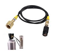 Btstil Adattatore tubo ad alta pressione CO2, adattatore diretto Soda Maker Serbatoio 1,5 m, nero sottile tubo ad alta pressione, adattatore con filtro su serbatoio W21.8-14 CO2