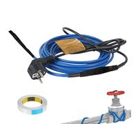 Btstil Cavo riscaldante antigelo con termostato, 5,5 m, cavo riscaldante autoregolante, 25 W/M, per la protezione di tubi dell'acqua, metallo e tubi in plastica, impermeabile con connettore di