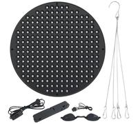 Btstil Solarium per casa, lampada abbronzante da 50 W, con 250 LED da 460 NM, per viso e corpo, solarium con supporto regolabile e pieghevole (nero, #0811)
