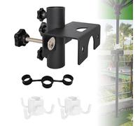 Btstil Supporto per ombrellone da balcone, regolabile, diametro 23 mm - 38 mm, in metallo, per balcone, terrazza, ringhiera