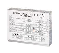 Btstil Tavola periodica con elementi reali, tabella periodica acrilica di 83 elementi, campioni tavola periodica display regalo per studenti insegnanti bambini studenti artigianato decorazione