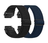 BTTNG Cinturino elastico per orologio Garmin Fenix 8 43 mm/epix Pro 42 mm, Fenix 7S/6S/5S/Instinct 2S/D2 Delta S, QuickFit 20 mm, cinturino sportivo in nylon per donne e uomini (2 pezzi)