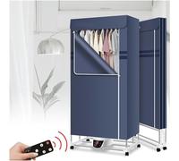 BTURYT Asciugatrici, Asciugatrice elettrica riscaldata, Telecomando for Grandi spazi, Ingranaggi Multipli, Asciugatura Rapida, Timer, Facile da Usare