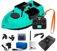 BTURYT Barca Esca da Pesca Telecomandata con GPS, Barchino Carpfishing Pesca Controllo Wireless a Distanza di 500 m con Doppio Motore e Luce LED, Posizionamento GPS 16 Punti di Ancoraggio, 12000mAh