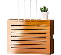 BTURYT Router Storage Box, Parete-Montata Staffa Tenda Mensola Galleggiante per WiFi Storage Cable Manager Box Power Strip Protector