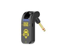 Btuty Amplificatore per chitarra silenzioso Amplificatore per cuffie Amplificatore per cuffie Amplificatore per auricolari ricaricabile Testa girevole a 282 ° Portatile con interfaccia audio USB per