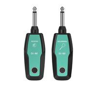 Btuty DK 2.4G Wireless Guitar System Rechargeable Guitar Trasmettitore Ricevitore Real-time Transmission for Electric Guitar Bass Electric Wind Instruments (Verde)