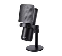 Btuty Microfono a Condensatore USB, Microfono da Tavolo in ABS con Illuminazione RGB, Cardioide 192kHz 24bit, Jack per Monitor Volume Disattivato, Giochi per PC Streaming Regi
