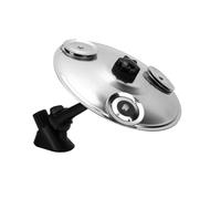 Btuty Piatti per Auto, Set di Tamburi Portatili in Acciaio Inossidabile per Prese D'aria Auto con Braccio Regolabile, Staffa Universale Adatta Alla Maggior Parte dei Veicoli