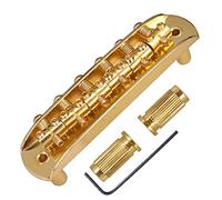 Btuty Ponte per chitarra elettrica compatibile con la serie JM, cordiera per chitarra cromata con 2 manicotti a vite e chiave esagonale da 1,5 mm