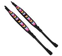 Btuty Set Tracolla per Fisarmonica Imbracatura Regolabile per Fisarmonica Basso in Pelle di Velluto da 73 a 109 Cm Bassisti da 16 a 120 in Piedi o Seduti con Cinghia Poste (Frecce colorate)