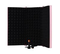 Btuty Studio Registrazione Microfono Isolamento Scudo 3 porte Pieghevole Pop Filtro Microfono Vento Schermo con Schiuma EVA Ad Alta Densità Apparecchiatura Di Registrazione Sonoroassorbente