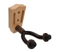 Btuty Supporto da parete per chitarra in legno di faggio con barre di ferro per chitarra acustica elettrica, basso, violino, mandolino, ukulele