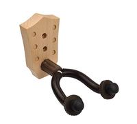 Btuty Supporto da parete per chitarra in legno di faggio con barre di ferro per chitarra acustica elettrica, basso, violino, mandolino, ukulele