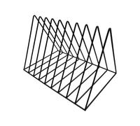 Btuty Supporto per dischi in vinile a 9 scomparti, in metallo, per album in vinile, riviste, libri, CD, album triangolari, supporto per casa, ufficio, camera e salotti