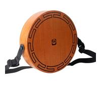 Btuty Tamburo in legno Cajon Strumento a percussione a tamburo piatto a 2 toni con tracolla regolabile e borse di stoccaggio Tamburo ottagonale portatile per principianti