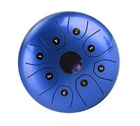 Btuty Tongue Drum a 5.5 Pollici 8 Toni Chiave C Mini Handpan Tamburo Acciaio Strumento a percussione a tamburo,con Mails Borsa per il trasporto,per la Meditazione Yoga Zazen Educazione musicale