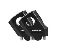 BTWSRX Morsetti per Riser Manubrio Riser Manubrio per Moto per Morini XCape X Cape 650 2022 2023 Adattatore di Montaggio per Riser Manubrio Manubrio Moto 2 Pz Riser(Nero,28mm)