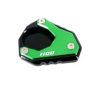 BTWSRX Moto Cavalletto Rilievo del Piede per Kawasaki per NINJA1100SX per Ninja 1100SX per NINJA1100 SX 2025 Cuscinetto di Estensione per cavalletto Laterale(Verde)