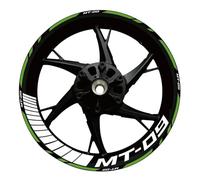 BTWSRX Moto Cerchioni Adesivo Adesivi per Cerchi Moto Adesivi per Cerchi per Yamaha MT09 MT-09 2017-2022 Adesivi per Cerchi Adesivi Riflettenti per Cerchi Sportivo Mozzo Ruota Adesivi Set(Colore 12)