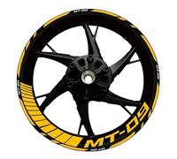 BTWSRX Moto Cerchioni Adesivo Adesivi per Cerchi Moto Adesivi per Cerchi per Yamaha MT09 MT-09 2017-2022 Adesivi per Cerchi Adesivi Riflettenti per Cerchi Sportivo Mozzo Ruota Adesivi Set(Colore 4)