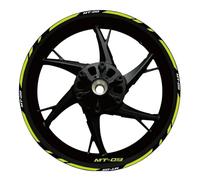 BTWSRX Moto Cerchioni Adesivo Adesivi per Cerchi Moto Adesivi per Cerchi per Yamaha MT09 MT-09 2017-2022 Adesivi per Cerchi Adesivi Riflettenti per Cerchi Sportivo Mozzo Ruota Adesivi Set(Colore2)
