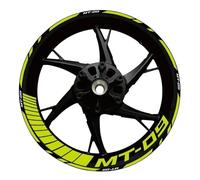 BTWSRX Moto Cerchioni Adesivo Adesivi per Cerchi Moto Adesivi per Cerchi per Yamaha MT09 MT-09 2017-2022 Adesivi per Cerchi Adesivi Riflettenti per Cerchi Sportivo Mozzo Ruota Adesivi Set(Colore 5)
