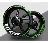 BTWSRX Moto Cerchioni Adesivo Adesivi per Cerchi Moto Decalcomania per Cerchioni per Kawasaki Z1000 Z 1000 2018-2024 Adesivi per Cerchi Riflettenti da 17 Pollici Sportivo Mozzo Ruota Adesivi Set