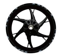 BTWSRX Moto Cerchioni Adesivo Adesivi per Cerchi Moto per Kawasaki per Ninja 650 400 17″ Decalcomanie per Cerchi Riflettenti Nastro A Strisce Sportivo Mozzo Ruota Adesivi Set(Colore 21)