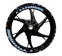 BTWSRX Moto Cerchioni Adesivo Adesivi per Cerchi Moto per Kawasaki per Ninja 650 400 17″ Decalcomanie per Cerchi Riflettenti Nastro A Strisce Sportivo Mozzo Ruota Adesivi Set(Colore 11)