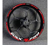 BTWSRX Moto Cerchioni Adesivo Adesivi per Cerchi Moto per Suzuki GSX-S750 GSX750S GSXS750 Gsxs 750 S750 Cerchioni Decalcomanie Riflettenti per Cerchi Sportivo Mozzo Ruota Adesivi Set(Colore 17)