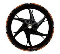 BTWSRX Moto Cerchioni Adesivo Adesivi per Cerchi Moto per Yamaha MT09 MT-09 2017-2022 Decalcomanie Riflettenti per Cerchi Nastro A Strisce Sportivo Mozzo Ruota Adesivi Set(Colore23)
