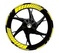 BTWSRX Moto Cerchioni Adesivo Adesivo per Cerchioni Moto per Kawasaki Z750 Z800 Z 750 Z 800 Adesivo Riflettente su Cerchione Mozzo Ruota Decalcomania Sportivo Mozzo Ruota Adesivi Set(Colore1)