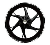 BTWSRX Moto Cerchioni Adesivo Adesivo per Cerchioni Moto per Kawasaki Z750 Z800 Z 750 Z 800 Adesivo Riflettente su Cerchione Mozzo Ruota Decalcomania Sportivo Mozzo Ruota Adesivi Set(Colore 19)