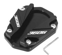 BTWSRX Piastra di Supporto Laterale per Piede Moto per Zontes 368g 368K 368E Supporto di Supporto per Cavalletto di Estensione Cuscinetto di Estensione per cavalletto Laterale(Nero 1)
