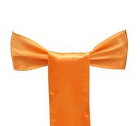 BTWYU Fasce per sedie, Fasce per sedie 25 Pezzi 17x275 cm Decorazioni for navate di Compleanno for Matrimoni e Compleanni(Coral Orange)