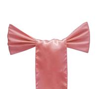 BTWYU Fasce per sedie, Fasce per sedie 25 Pezzi 17x275 cm Decorazioni for navate di Compleanno for Matrimoni e Compleanni(Pink)