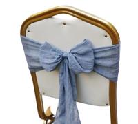 BTWYU Fasce per sedie, Fasce per sedie Coprisedie for Matrimoni, Nastri, Fiocchi for sedie, for Cerimonie Nuziali e Compleanni(Blue,100pcs)